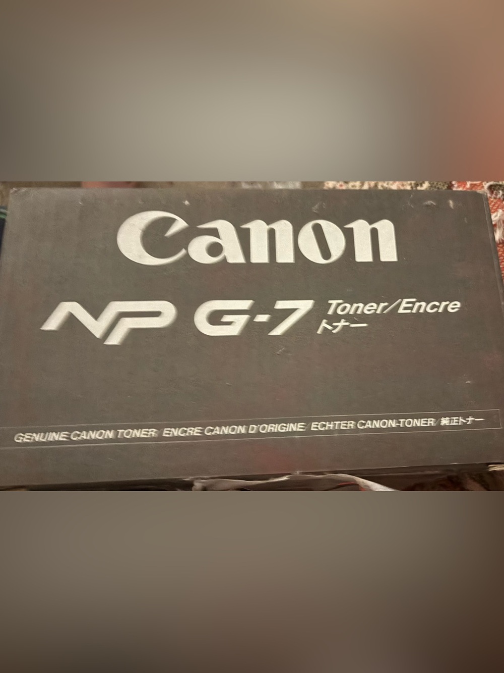 Canon original toner  black  NP - G7 NIB